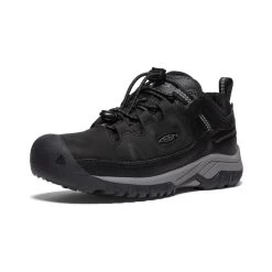 Keen Big Kids' Targhee Waterproof Shoe | Black/Steel Grey -Shoe Sale Store 047953cc6bbda1e1c32d785997ac089876b37070