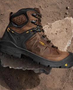 Keen Women's Dover 6" Waterproof Boot (Carbon-Fiber Toe) | Dark Earth/Black -Shoe Sale Store 1024210 PDP RightImage