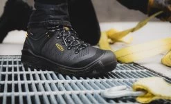 Keen Men's Dearborn 6" Waterproof Boot (Carbon-Fiber Toe) | Black/Steel Grey -Shoe Sale Store 1025692 PDP TopImage