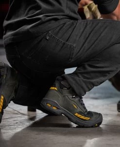 Keen Men's Troy 6" Waterproof Boot (Carbon-Fiber Toe) | Magnet/Black -Shoe Sale Store 1025697 PDP LeftImage