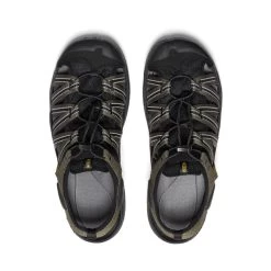 Keen Men's Drift Creek H2 Sandal | Dark Olive/Black -Shoe Sale Store 161a56f8363213aea313f91e97dac60b5c7c19c0