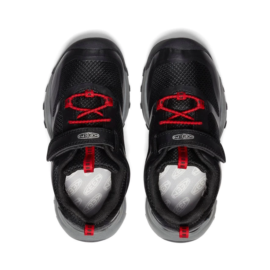 Keen Little Kids' Wanduro Waterproof Shoe | Black/Ribbon Red 4 Keen Little Kids' Wanduro Waterproof Shoe | Black/Ribbon Red - Image 4