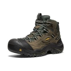 Keen Men's Braddock Waterproof Mid (Steel Toe) | Gargoyle/Forest Night -Shoe Sale Store 25a7ddf242e1b71d3a5601f2f9beab3db1689375