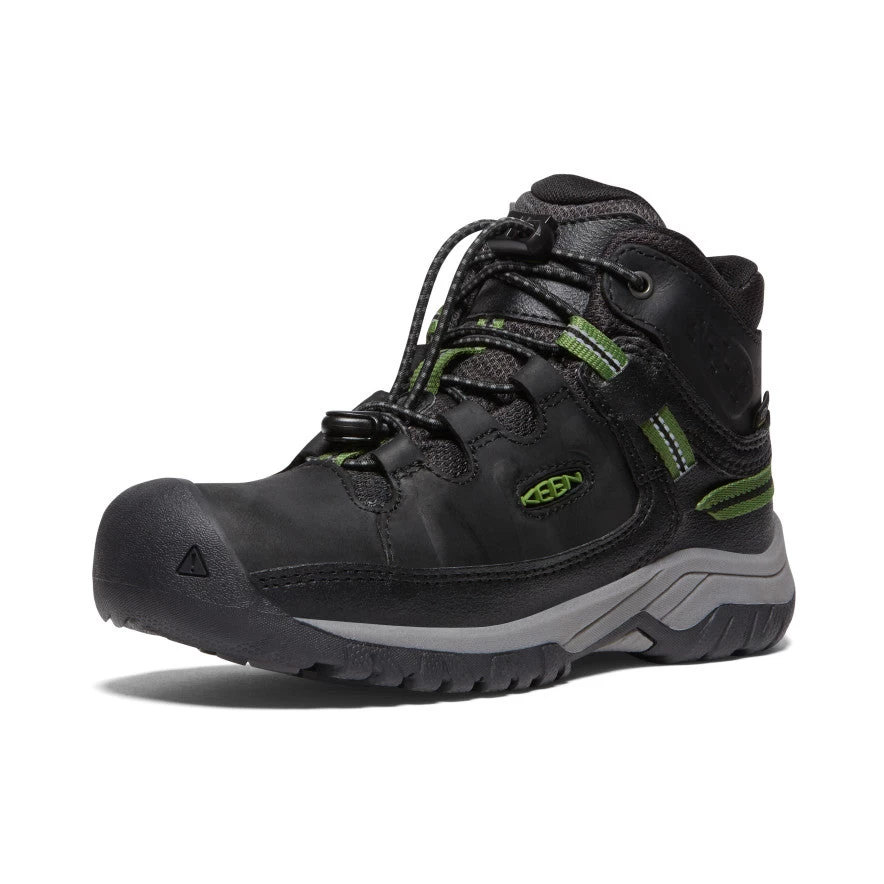 Keen Big Kids' Targhee Waterproof Boot | Black/Campsite 3 Keen Big Kids' Targhee Waterproof Boot | Black/Campsite - Image 3