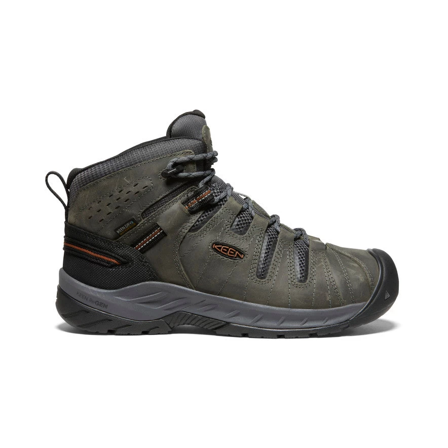 Keen Men's Flint II Waterproof Mid (Soft Toe) | Steel Grey/Tortoise Shell 1 Keen Men's Flint II Waterproof Mid (Soft Toe) | Steel Grey/Tortoise Shell