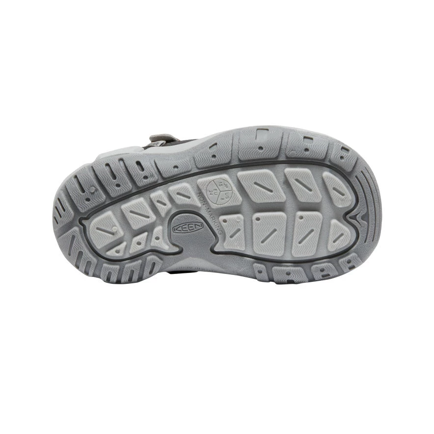 Keen Little Kids' Knotch Hollow Sneaker | Steel Grey/Safety Orange 4 Keen Little Kids' Knotch Hollow Sneaker | Steel Grey/Safety Orange - Image 4