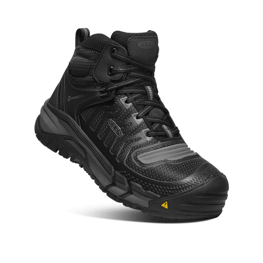 Keen Men's Kansas City Waterproof Mid (Carbon-Fiber Toe) | Black/Gun Metal 3 Keen Men's Kansas City Waterproof Mid (Carbon-Fiber Toe) | Black/Gun Metal - Image 3