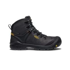Keen Men's Dearborn 6" Waterproof Boot (Carbon-Fiber Toe) | Black/Steel Grey