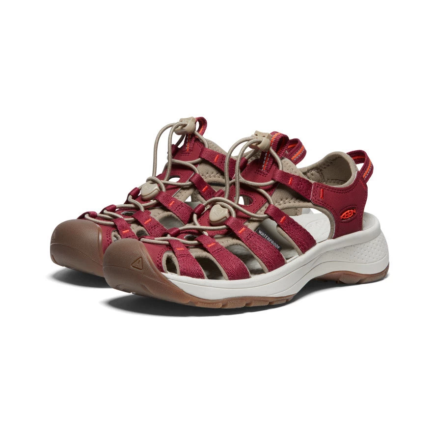 Keen Women's Astoria West Sandal | Merlot/Scarlet Ibis 2 Keen Women's Astoria West Sandal | Merlot/Scarlet Ibis - Image 2