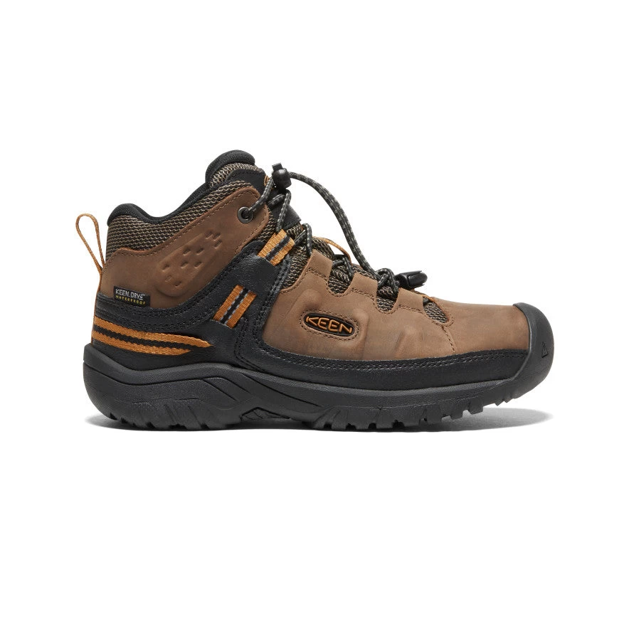 Keen Big Kids' Targhee Waterproof Boot | Dark Earth/Golden Brown 1 Keen Big Kids' Targhee Waterproof Boot | Dark Earth/Golden Brown