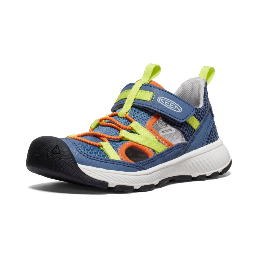 Keen Little Kids' Motozoa Sandal | Vintage Indigo/Scarlet Ibis 3 Keen Little Kids' Motozoa Sandal | Vintage Indigo/Scarlet Ibis - Image 3