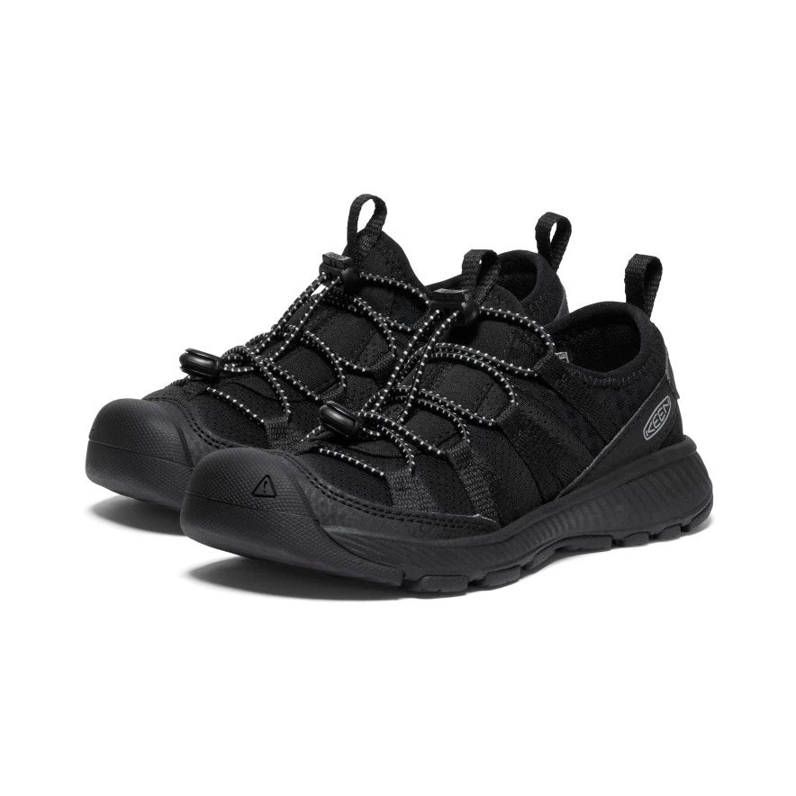 Keen Little Kids' Motozoa Sneaker | Black/Black 2 Keen Little Kids' Motozoa Sneaker | Black/Black - Image 2