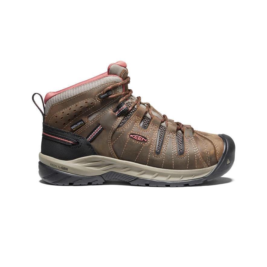 Keen Women's Flint II Waterproof Boot (Soft Toe) | Cascade Brown/Brick Dust 1 Keen Women's Flint II Waterproof Boot (Soft Toe) | Cascade Brown/Brick Dust