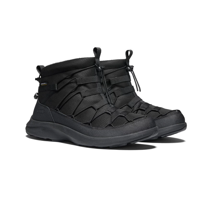 Keen Men's UNEEK SNK Waterproof Chukka | Triple Black/Black 2 Keen Men's UNEEK SNK Waterproof Chukka | Triple Black/Black - Image 2
