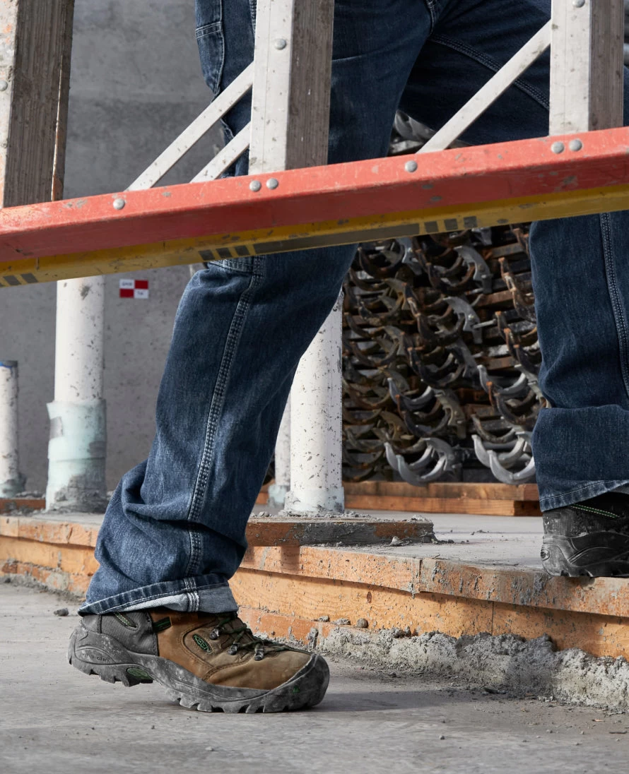 Keen Men's Pittsburgh Energy 6" Waterproof Boot (Carbon-Fiber Toe) | Cascade Brown/Greener Pastures - Image 7