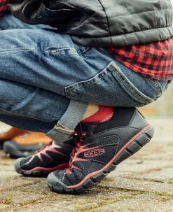 Keen Big Kids' Chandler 2 CNX Sneaker | Black/Red Carpet -Shoe Sale Store KidsChandler2Lifestyle3 8bf7100b 01c0 4def 875a 86427c7fde6d