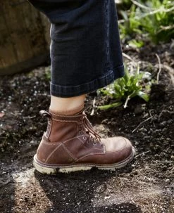 Keen Women's San Jose 6" Boot (Soft Toe) | Gingerbread/Off White -Shoe Sale Store SDD 496 PDP SanJose 1024570 Left Image