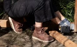 Keen Women's San Jose 6" Boot (Soft Toe) | Gingerbread/Off White -Shoe Sale Store SDD 496 PDP SanJose 1024570 Top Image