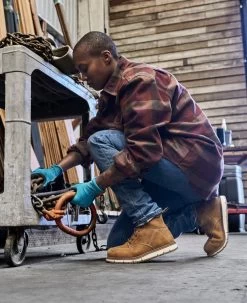 Keen Women's San Jose 6" Waterproof Boot (Aluminum Toe) | Almond/Gum -Shoe Sale Store SDD 496 PDP SanJose 1026369 Left Image