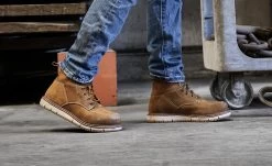 Keen Women's San Jose 6" Waterproof Boot (Aluminum Toe) | Almond/Gum -Shoe Sale Store SDD 496 PDP SanJose 1026369 Top Image