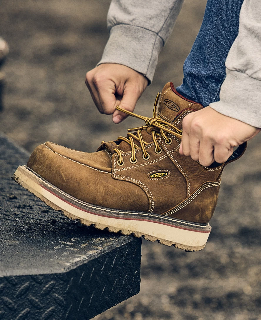 Keen Women's Cincinnati 6" Waterproof Boot (Carbon-Fiber Toe) | Belgian/Sandshell 6 Keen Women's Cincinnati 6" Waterproof Boot (Carbon-Fiber Toe) | Belgian/Sandshell - Image 6