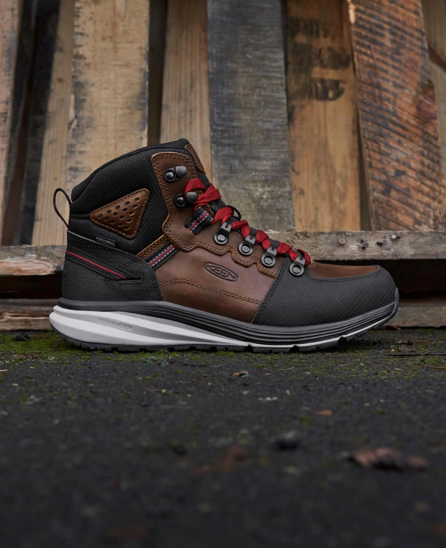 Keen Men's Red Hook Waterproof Boot (Soft Toe) | Tobacco/Black 7 Keen Men's Red Hook Waterproof Boot (Soft Toe) | Tobacco/Black - Image 7