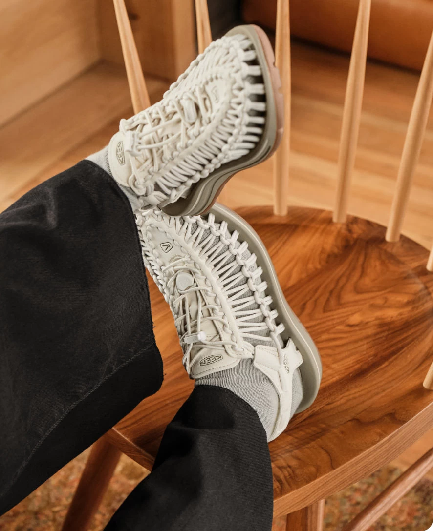 Keen Women's UNEEK Sneaker | Sea Moss/Tangerine 8 Keen Women's UNEEK Sneaker | Sea Moss/Tangerine - Image 8