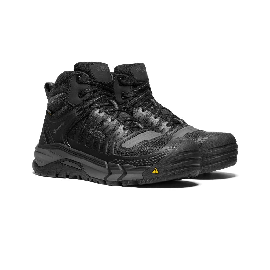 Keen Men's Kansas City Waterproof Mid (Carbon-Fiber Toe) | Black/Gun Metal 2 Keen Men's Kansas City Waterproof Mid (Carbon-Fiber Toe) | Black/Gun Metal - Image 2