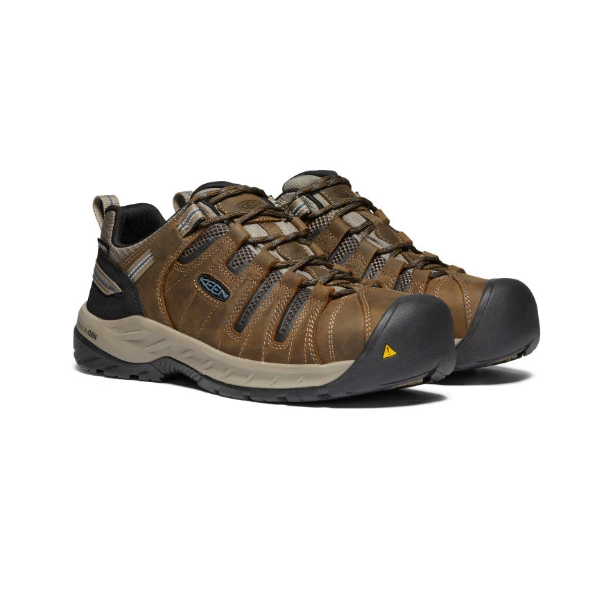 Keen Men's Flint II Waterproof (Steel Toe) | Cascade Brown/Orion Blue 2 Keen Men's Flint II Waterproof (Steel Toe) | Cascade Brown/Orion Blue - Image 2