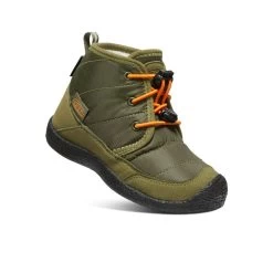 Keen Little Kids' Howser II Waterproof Chukka | Capulet Olive/Russet Orange -Shoe Sale Store cd52a276439204eeafc52cacb04060a80959a09a