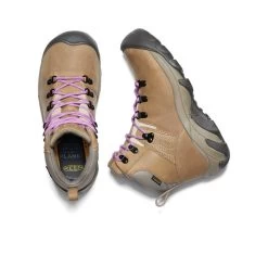 Keen Women's Pyrenees Waterproof Hiking Boot | Safari/English Lavender -Shoe Sale Store d2c01ab5f0b73e77c3a564658b875452b84b4a0d