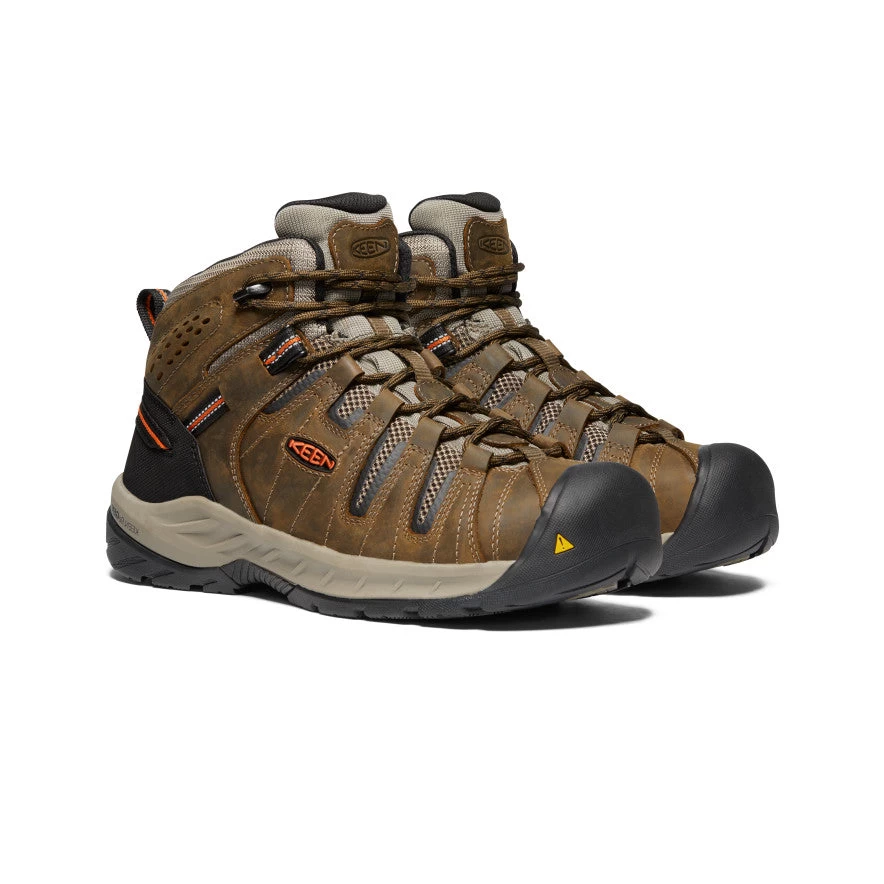 Keen Men's Flint II Boot (Soft Toe) | Cascade Brown/Burnt Ochre 2 Keen Men's Flint II Boot (Soft Toe) | Cascade Brown/Burnt Ochre - Image 2