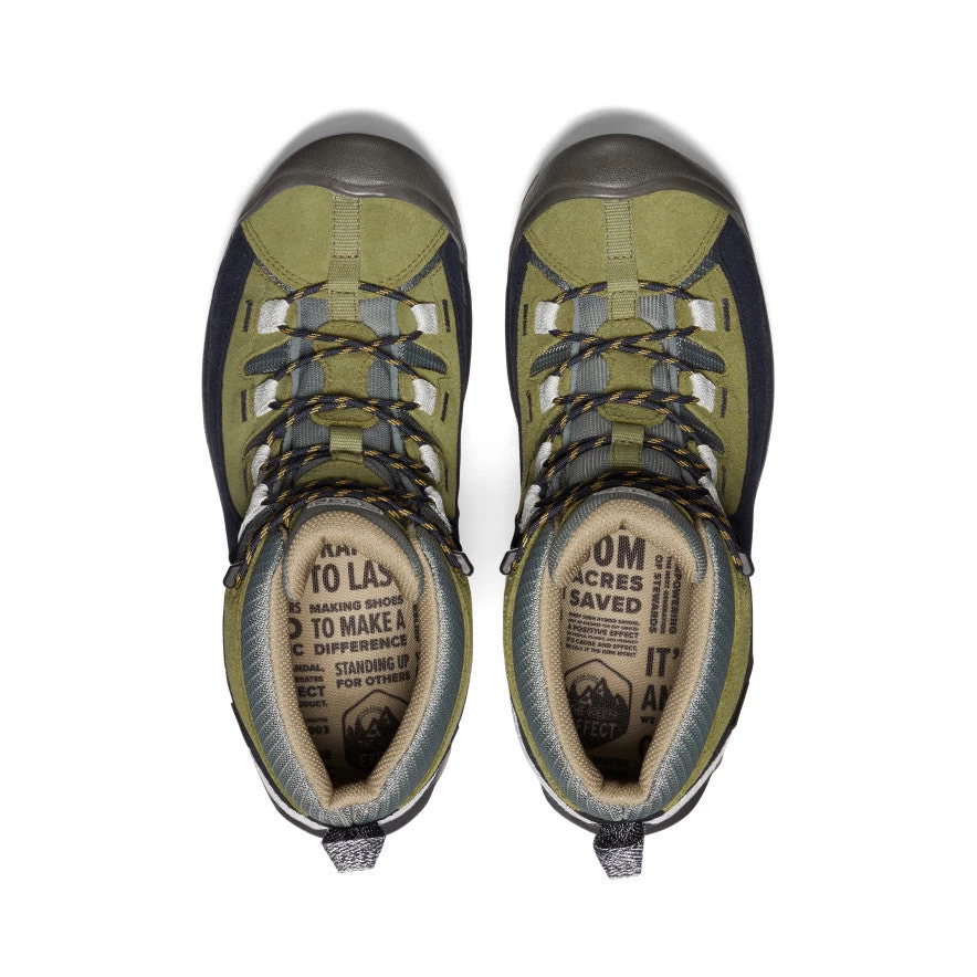 Keen Men's Targhee II Waterproof Hiking Boot X AtelierBluebottle | Sky Captain/Olive Drab 4 Keen Men's Targhee II Waterproof Hiking Boot X AtelierBluebottle | Sky Captain/Olive Drab - Image 4