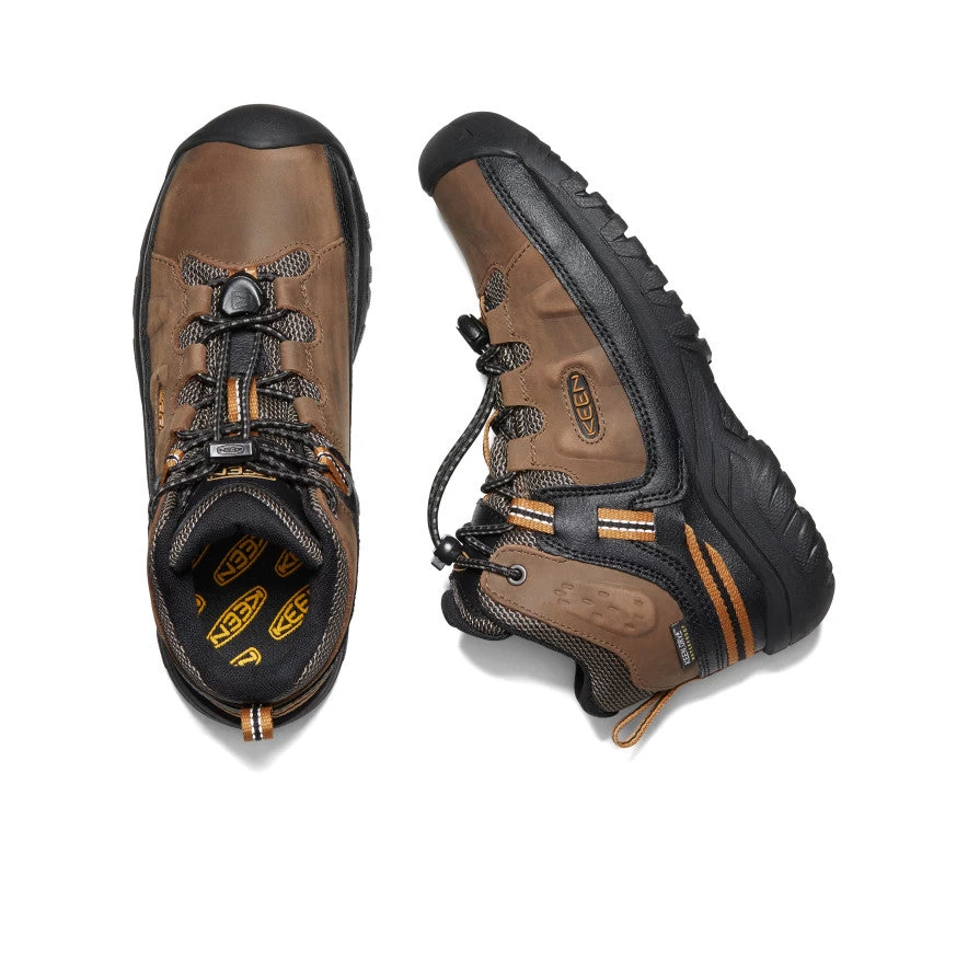 Keen Big Kids' Targhee Waterproof Boot | Dark Earth/Golden Brown 4 Keen Big Kids' Targhee Waterproof Boot | Dark Earth/Golden Brown - Image 4