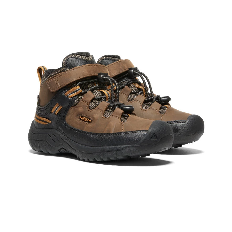 Keen Little Kids' Targhee Waterproof Boot | Dark Earth/Golden Brown 2 Keen Little Kids' Targhee Waterproof Boot | Dark Earth/Golden Brown - Image 2