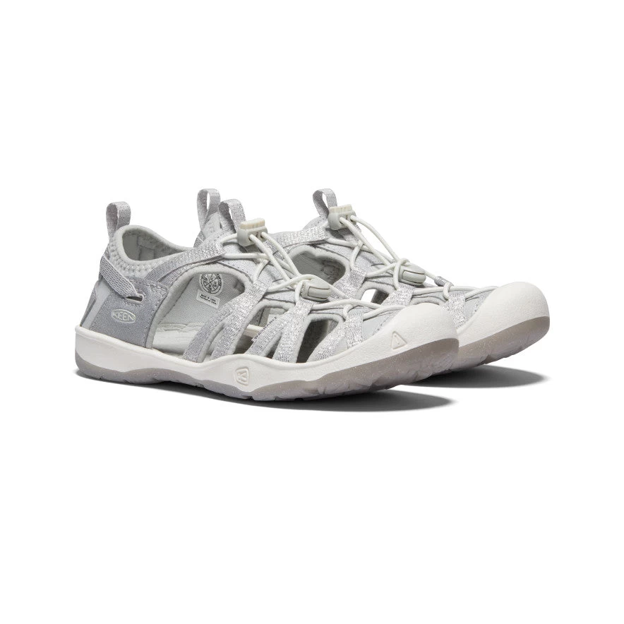 Keen Big Kids' Moxie Sandal | Silver 2 Keen Big Kids' Moxie Sandal | Silver - Image 2