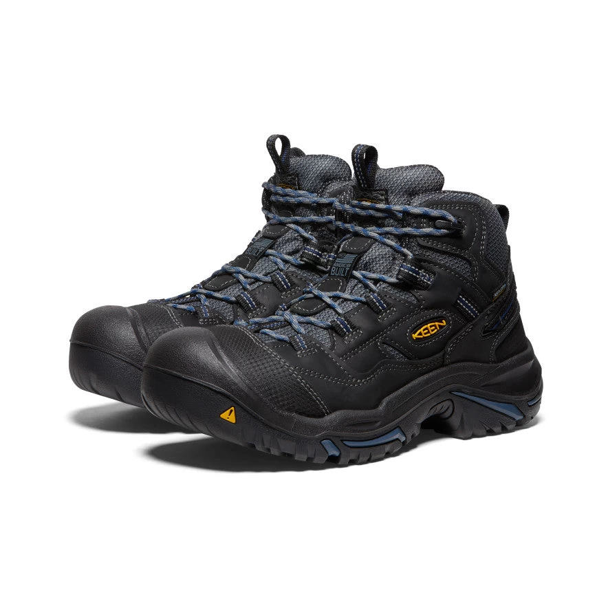 Keen Men's Braddock Waterproof Mid (Soft Toe) | Raven/Estate Blue 2 Keen Men's Braddock Waterproof Mid (Soft Toe) | Raven/Estate Blue - Image 2