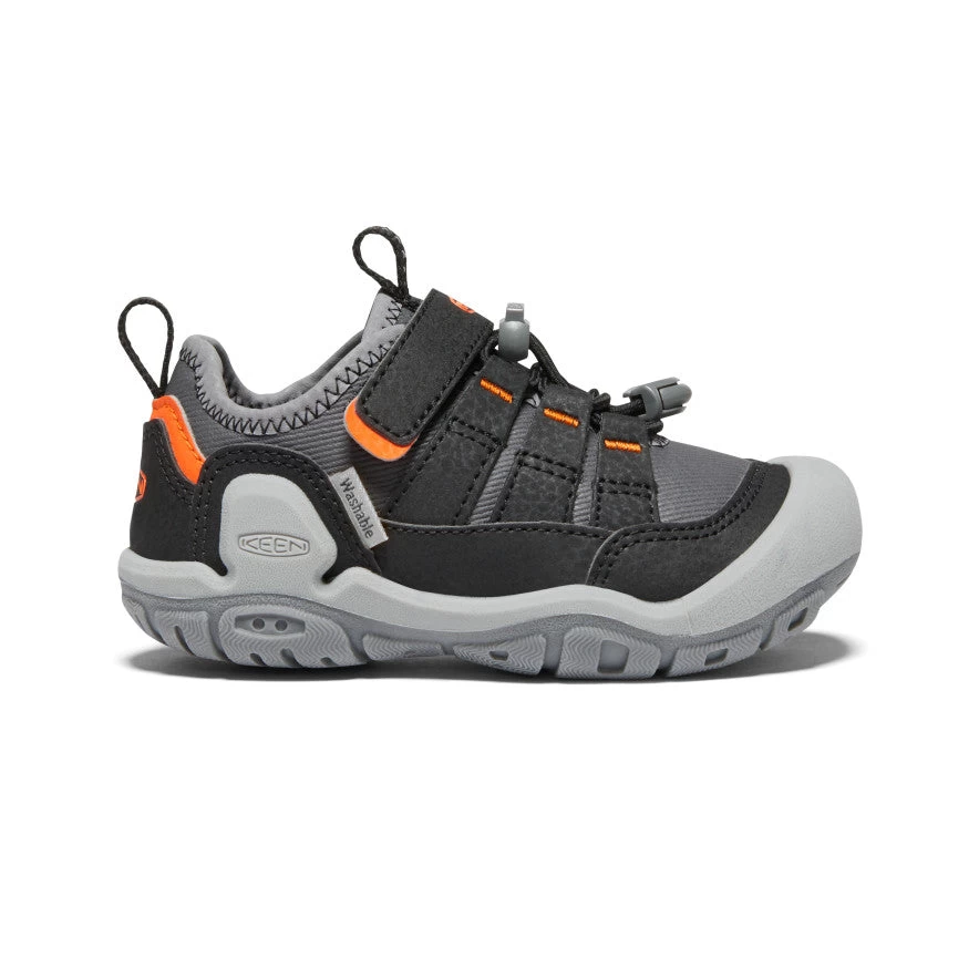 Keen Little Kids' Knotch Hollow Sneaker | Steel Grey/Safety Orange 1 Keen Little Kids' Knotch Hollow Sneaker | Steel Grey/Safety Orange
